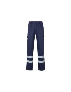 PANTALÓN MULTIBOLSILLOS MARINO CON BANDAS VELILLA