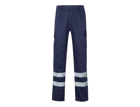 PANTALÓN MULTIBOLSILLOS MARINO CON BANDAS VELILLA
