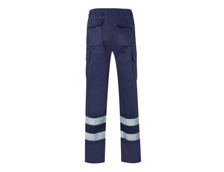 PANTALÓN MULTIBOLSILLOS MARINO CON BANDAS VELILLA