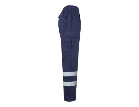 PANTALÓN MULTIBOLSILLOS MARINO CON BANDAS VELILLA