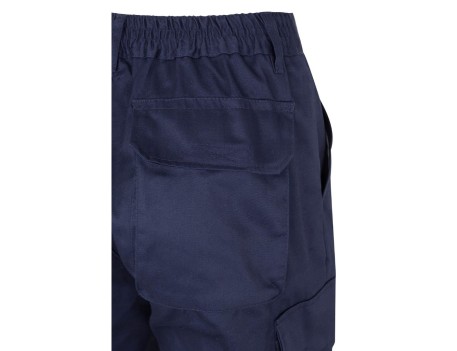 PANTALÓN MULTIBOLSILLOS MARINO CON BANDAS VELILLA