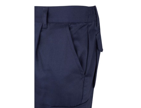 PANTALÓN MULTIBOLSILLOS MARINO CON BANDAS VELILLA