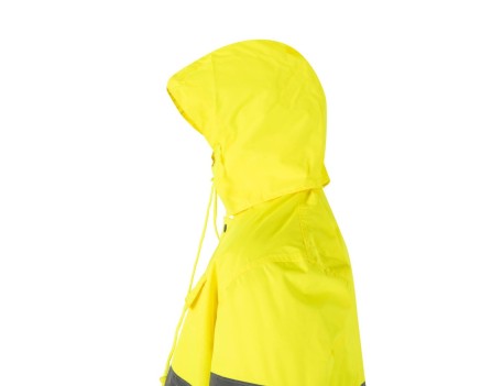 PARKA ALTA VISIBILIDAD BICOLOR AMARILLO MARINO VELILLA