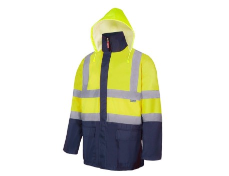 PARKA ALTA VISIBILIDAD 4 EN 1 VELILLA 306003 AMARILLO/MARINO