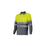 POLO DE ALTA VISIBILIDAD MANGA LARGA BICOLOR VELILLA 175