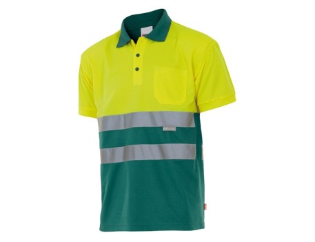 POLO ALTA VISIBILIDAD BICOLOR MANGA CORTA VELILLA 173
