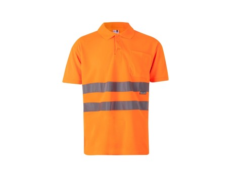 POLO ALTA VISIBILIDAD MANGA CORTA NARANJA VELILLA 172