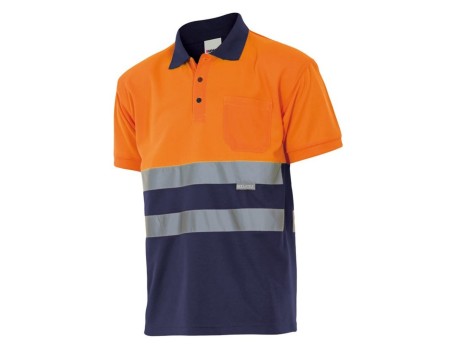 POLO BICOLOR ALTA VISIBILIDAD MANGA CORTA VELILLA 173