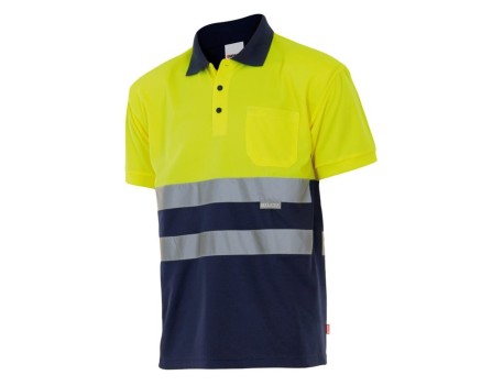 POLO BICOLOR ALTA VISIBILIDAD MANGA CORTA VELILLA 173