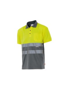 POLO ALTA VISIBILIDAD BICOLOR MANGA CORTA VELILLA 173