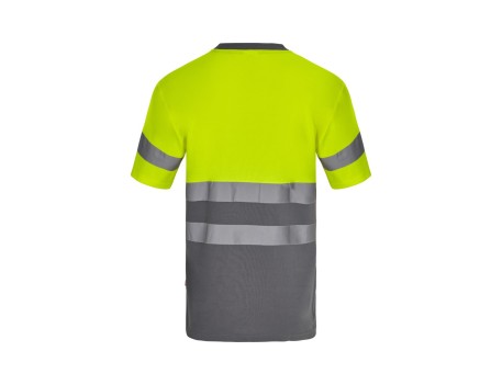CAMISETA ALGODÓN ALTA VISIBILIDAD GRIS AMARILLO VELILLA 305613