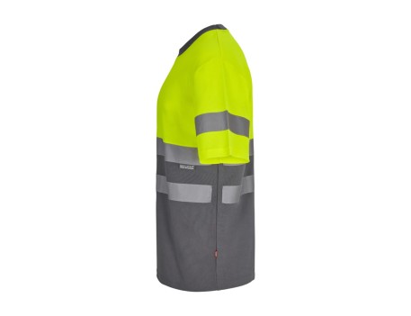 CAMISETA ALGODÓN ALTA VISIBILIDAD GRIS AMARILLO VELILLA 305613