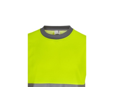 CAMISETA ALGODÓN ALTA VISIBILIDAD GRIS AMARILLO VELILLA 305613