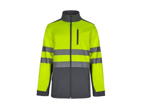 CAZADORA SOFTSHELL ALTA VISIBILIDAD BICOLOR VELILLA
