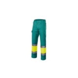PANTALÓN BICOLOR ALTA VISIBILIDAD VELILLA 157 VERDE/AMARILLO