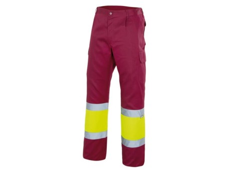 PANTALÓN BICOLOR ALTA VISIBILIDAD VELILLA 157 MULTIBOLSILLOS
