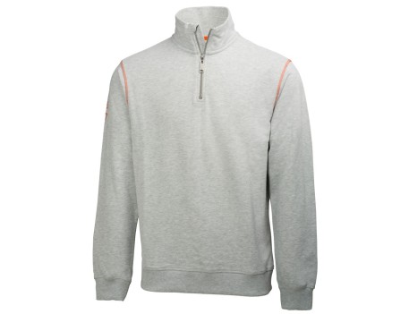 SUDADERA OXFORD HOOD ZIP GRIS HELLY HANSEN