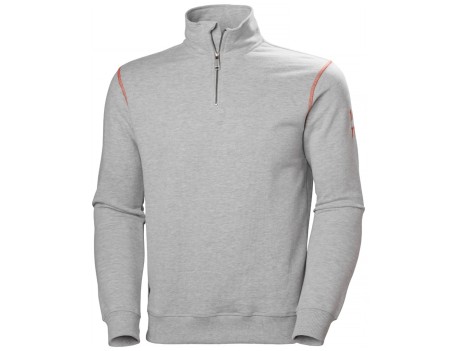 SUDADERA OXFORD HOOD ZIP GRIS HELLY HANSEN