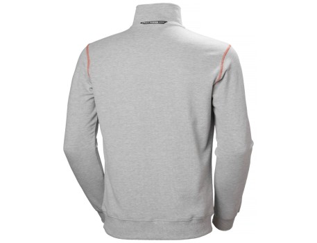 SUDADERA OXFORD HOOD ZIP GRIS HELLY HANSEN