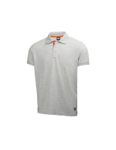 POLO OXFORD DE ALGODÓN HELLY HANSEN GRIS