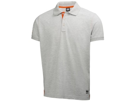 POLO OXFORD DE ALGODÓN HELLY HANSEN GRIS