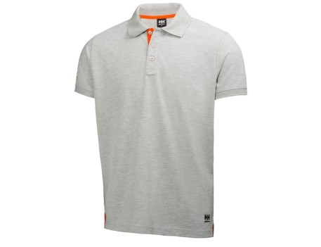 POLO OXFORD DE ALGODÓN HELLY HANSEN GRIS