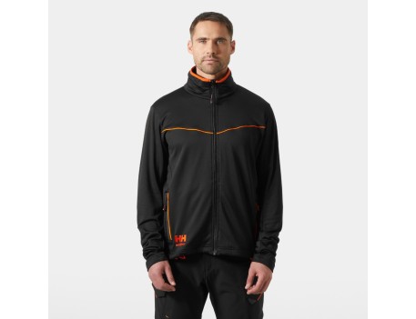 CHAQUETA SOFTSHELL CHELSEA EVOLUTION STRETCH MIDLAYER NEGRO