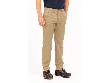 PANTALÓN CHINO ELÁSTICO HIDROFUGO BEIGE T-40