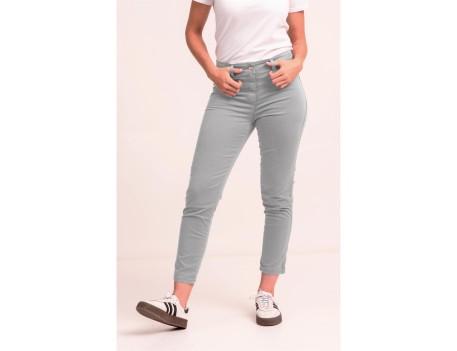 PANTALÓN CHINO FINO ELÁSTICO GRIS