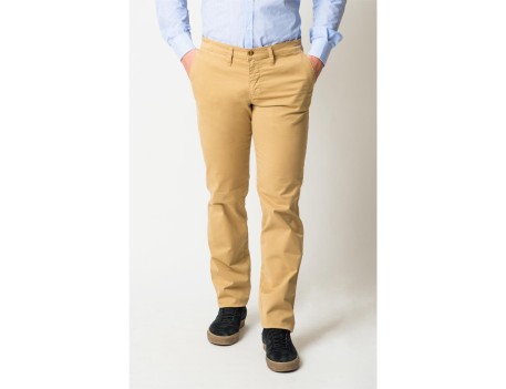 PANTALÓN CHINO HOMBRE BEIGE CLÁSICO