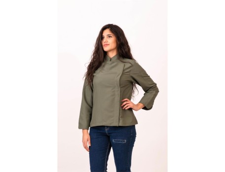 CHAQUETA COCINA MICROFIBRA NIDO ABEJA TALLA L