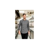 CHAQUETA COCINA MICROFIBRA M/L GRIS MEDIO