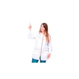 BATA PROFESORA BLANCA MANGA LARGA
