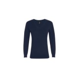 JERSEY MUJER CUELLO PICO MARINO TRANS.