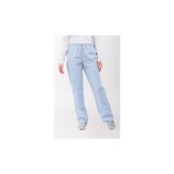 PANTALÓN GOMA CORDÓN MICROFIBRA CELESTE T-M