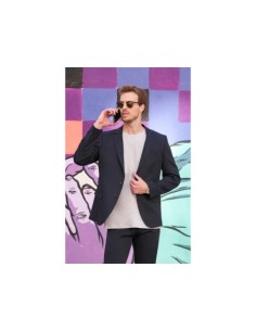 CHAQUETA AMERICANA ELASTICO MARINO T-42