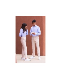 PANTALÓN UNISEX SUPERF. CHINO GOMA BEIGE T-38