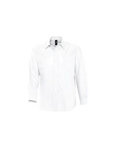 CAMISA OXFORD MANGA LARGA HOMBRE BLANCA