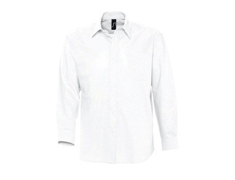CAMISA OXFORD MANGA LARGA HOMBRE BLANCA
