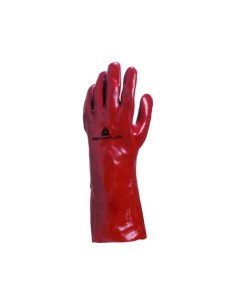 GUANTE PVC ROJO 35 CM DELTAPLUS