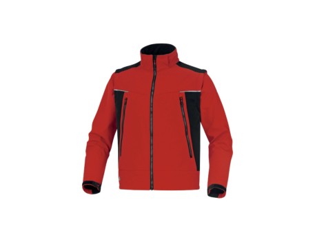 CHAQUETA SOFTSHELL ORSA ROJO/NEGRO DELTAPLUS