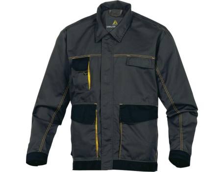 CHAQUETA DE TRABAJO D-MACH DELTAPLUS GRIS AMARILLO
