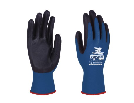 GUANTE MECÁNICO DE POLIÉSTER CON NITRILO ECOFOAM 3L