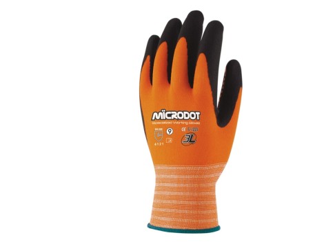 GUANTES DE NYLON CON RECUBRIMIENTO DE NITRILO MICRODOT 3L WX666