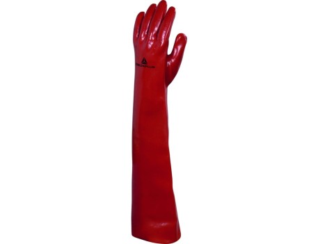 GUANTES DE PROTECCIÓN QUÍMICA PVC LARGOS 60CM DELTAPLUS