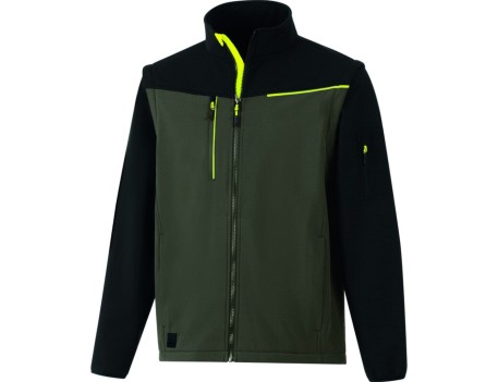 CHAQUETA SOFTSHELL 2 EN 1 SOCCIA DELTAPLUS KAKI