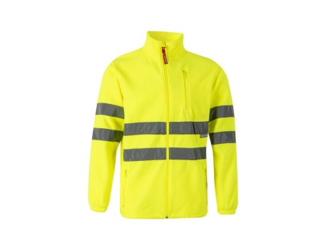 CHAQUETA POLAR ALTA VISIBILIDAD AMARILLO FLUOR 280G/M²