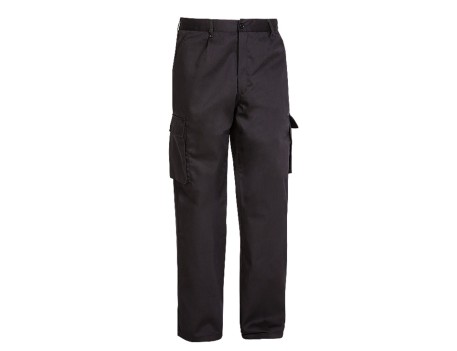 PANTALÓN LABORAL TERGAL NEGRO ADEEPI 240G