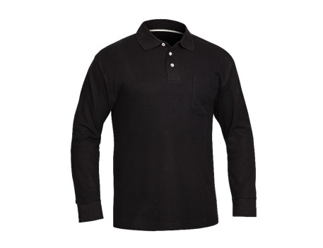 POLO PIQUÉ NEGRO ADEEPI ALGODÓN
