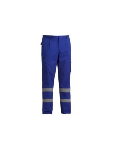 PANTALÓN TERGAL SEGURIDAD C/BANDAS REFLECTANTES MARINO